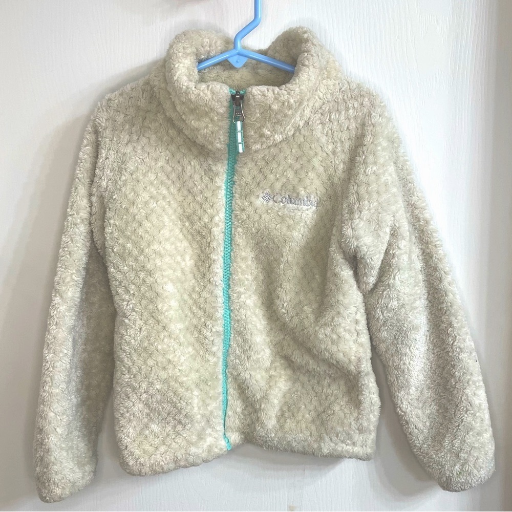 Columbia Girls Fleece XS (6/7) in white/cream color